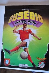 Eusébio também é um nome ligado ao Barreiro terra do futebol Arrastou uma multidão na Barrind em 1989 . Eugénio Silva autor de banda desenhada