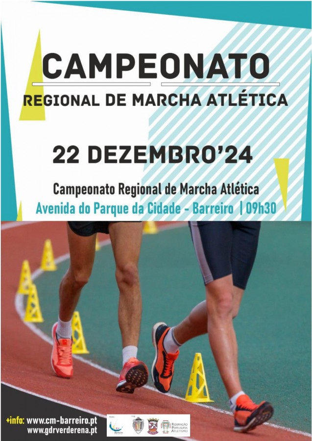 BARREIRO - Grupo Desportivo e Recreativo da Verderena Campeonato Regional de Marcha Atlética . Dia 22 de dezembro, 9h30
