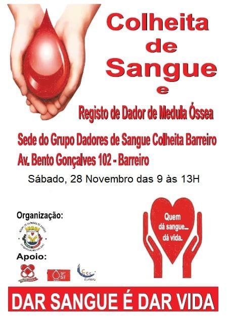 Grupo Dadores de sangue do Barreiro Colheita de Sangue e registo dador de medula óssea