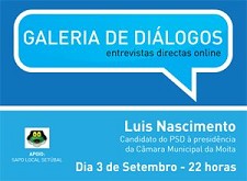 Entrevistas em Directo no “Rostos” - Barreiro / Setúbal Luís Nascimento, PSD, entrevistado no “Rostos on line” . HOJE, DIA 3 DE SETEMBRO, pelas 22 horas, veja aqui no ROSTOS ON LINE e SAPO LOCAL EM DIRECTO