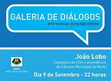 Entrevistas em Directo no “Rostos” - Barreiro / Setúbal João Lobo, CDU, entrevistado no “Rostos on line” . HOJE, DIA 9 DE SETEMBRO, pelas 22 horas, veja aqui no ROSTOS ON LINE e SAPO LOCAL EM DIRECTO