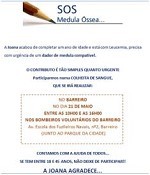 No Quartel dos Bombeiros Voluntários do Barreiro Recolha de sangue para testes de compatibilidade de medula óssea.