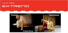 ALMADA - Na Sala do Teatro Extremo «Einstein» encenação de Sylvio Zilber . Recebe os Parabéns de Eunice Muñoz