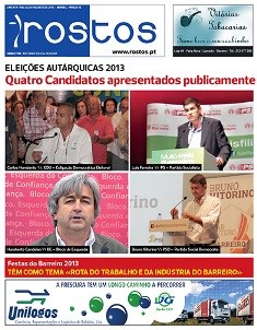 Jornal «Rostos» - Barreiro Tema de capa Candidatos das Autárquicas 2013