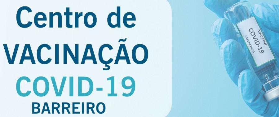 Centro de Vacinação contra a COVID 19 do Barreiro em Coina Novo horário a partir de 8 de setembro. . Prevê-se vacinação de 350 pessoas por dia