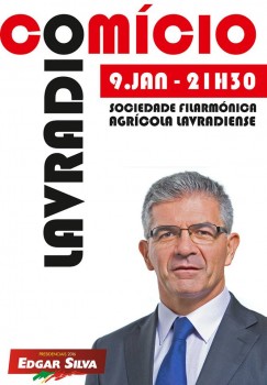 Setúbal - Candidatura de Edgar Silva à Presidência da República Comício no Barreiro na Sociedade Filarmónica Agrícola Lavradiense . Almada, Seixal e Palmela