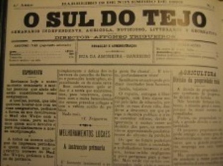 Jornal «O Sul do Tejo» publicado em 1893 125 anos de imprensa regional no Barreiro>