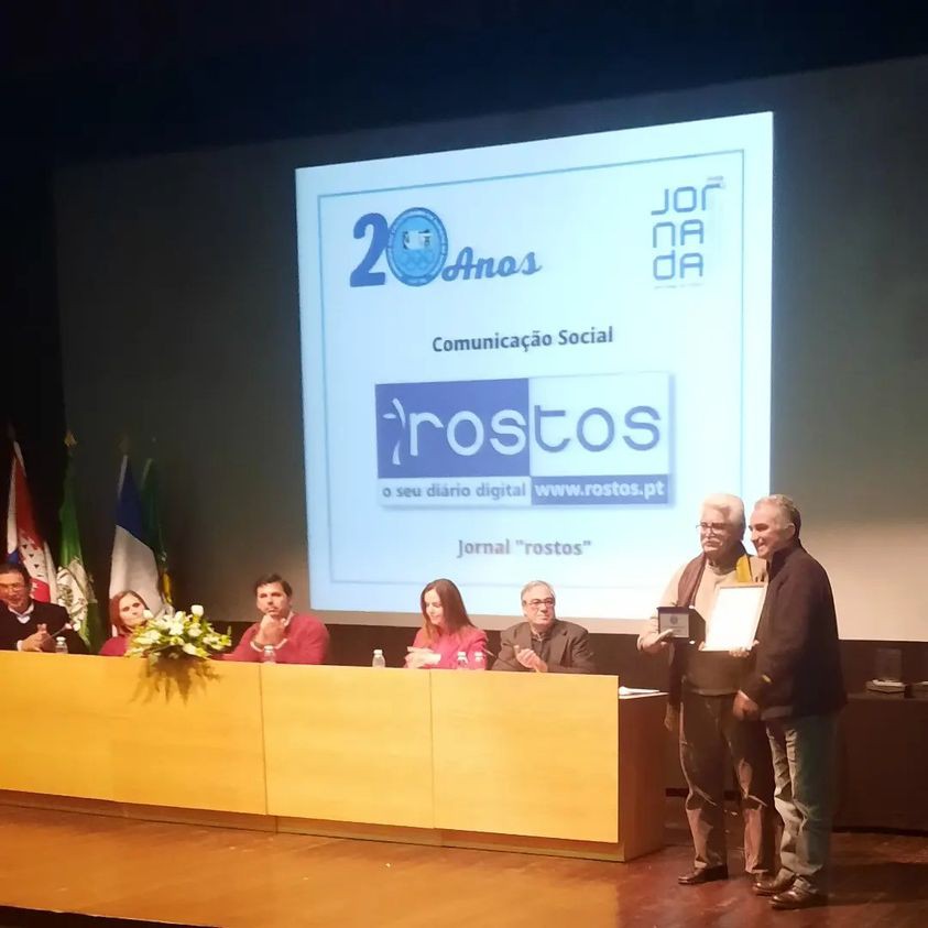 Hoje em Santiago do Cacém Federação das Coletividades do Distrito de Setúbal Atribui Galardão Associativo ao jornal «Rostos»