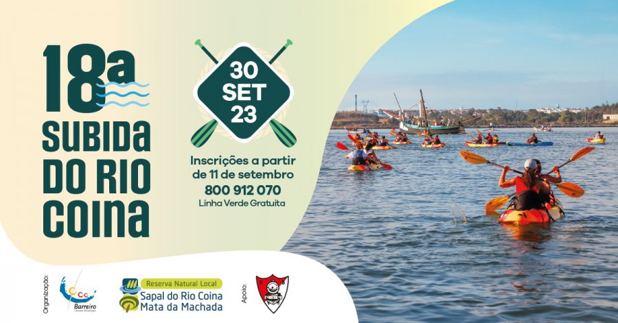 BARREIRO - Passeio anual para desfrutar de uma paisagem única. 18ª SUBIDA DO RIO COINA . Inscrições ABERTAS