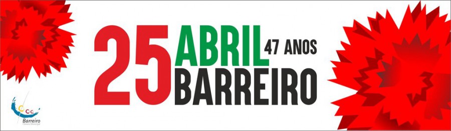 Comemorações do 25 de Abril no Barreiro Mensagens Protocolares e Concerto com o Trio Paula Sousa, André Rosinha e Beatriz Nunes.