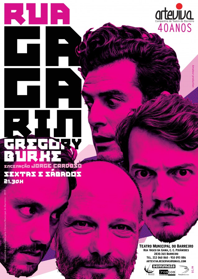 No Teatro Municipal do Barreiro Comédia negra «Rua Gagarin» . Estreia hoje 15 NOVEMBRO - 21h30