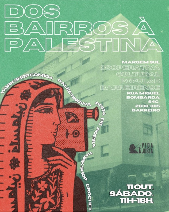 BARREIRO - Cooperativa Cultural Popular Barreirense «Dos bairros à Palestina» une conversa, arte e resistência