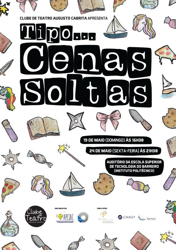 No Auditório da Escola Superior de Tecnologia do Barreiro Clube de Teatro Augusto Cabrita apresenta «Tipo... Cenas Soltas»
