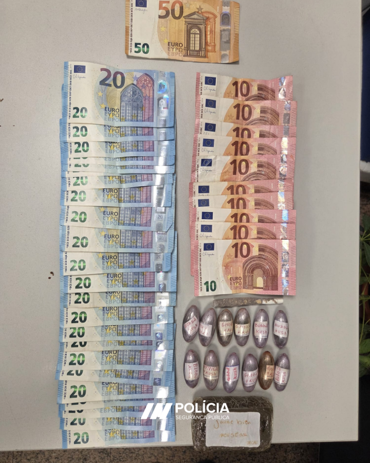 Barreiro/Montijo – Detenção por posse/tráfico de Estupefaciente Ficou sujeito a termo de identidade e residência