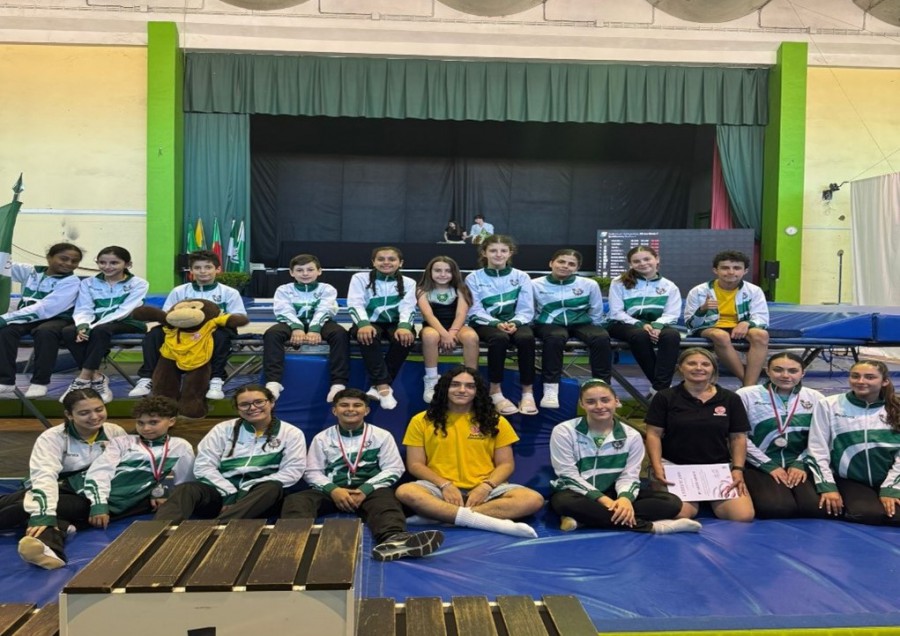 BARREIRO - GDR «Os Leças» no 11º Torneio João Cruz Trampolim Em 1º lugar no podium João Cardoso e Duarte Gomes