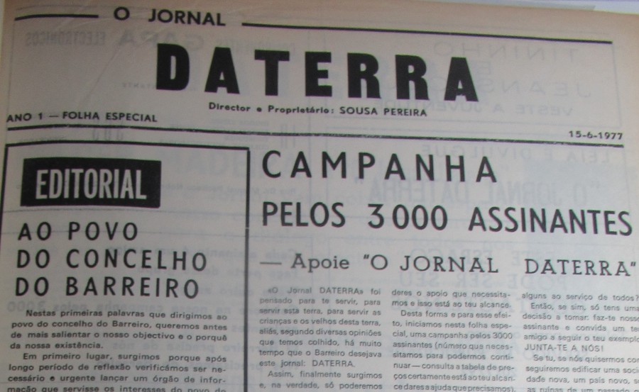A(nota)mentos – Barreiro / Moita PENSAR – O QUE ISTO ERA, O QUE ISTO É?