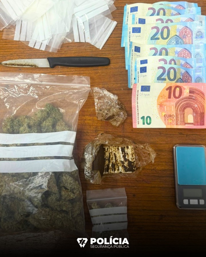 Seixal – Homem com 19 anos de idade Detido por tráfico de droga