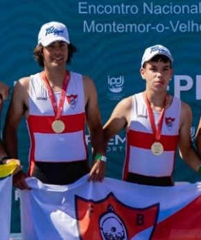 Rosto da Semana - Barreiro Dinis Calisto e Gabriel Lourenço campeões nacionais juvenis em Double-scull