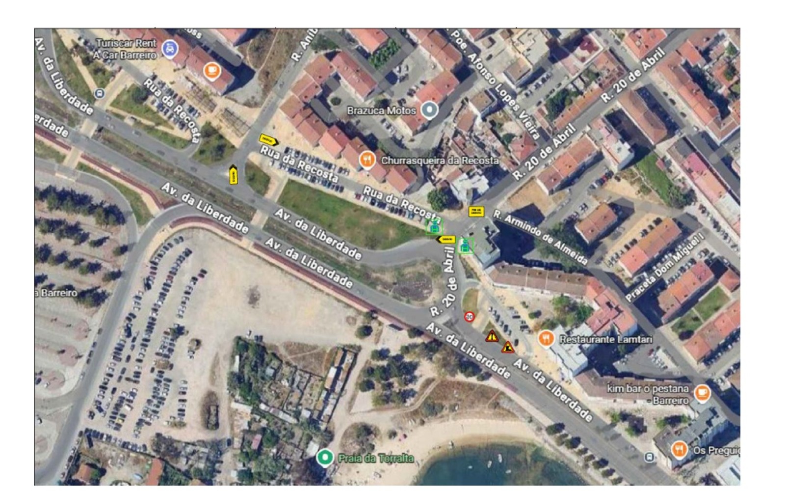 Barreiro - Corte parcial do trânsito Na interceção da Rua 20 de Abril com a Avenida da Liberdade