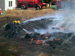 No Barreiro Incêndio na Fábrica de Cortiça