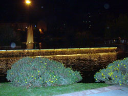 No Barreiro Cascata luminosa no Parque da Cidade