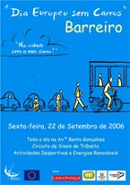 Dia Europeu sem Carros no Barreiro Avenida da Praia com actividades ao longo do dia