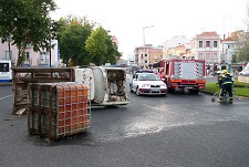 Simulacro em Setúbal Acidente com derrame