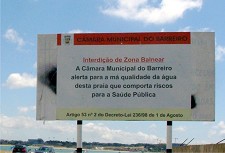 Saúde Pública informa Banhos interditos nas praias do concelho Barreiro