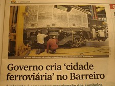 “Cidade Ferroviária” no Barreiro Manutenção dos Comboios a sul do Tejo a cargo da EMEF