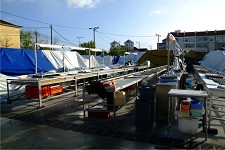 NO BARREIRO MERCADO TRANSITÓRIO ENCERRADO . Temporal causa sérios danos