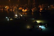 Em Sesimbra Meia centena de mergulhadores passam o ano no fundo do mar