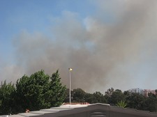 Incêndio na Moita e Barreiro Um enorme incêndio na zona de Alhos Vedros até Cidade Sol