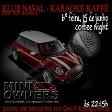 MINIdesfilar hoje no Barreiro Coffee MINI OWNERS