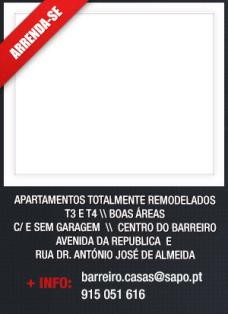 ARRENDA-SE ANDARES NO BARREIRO