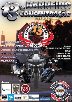Concentração Nacional de Motociclismo no Barreiro Frequentada por motociclista de vários pontos do País