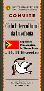 No Barreiro Ciclo Intercultural da Lusofonia Evoca República Democrática de Timor Leste