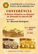 Conferência no Barreiro “O Ensino Primário o Barreiro na Alvorada do Século XX”