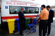 Campanha “Reciclar para Ajudar” no Barreiro Bombeiros Recebem Material Necessário