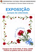 Cooperativa Cultural Popular Barreirense – BARREIRO Exposição de lenços dedicados ao 25 de Abril «Lenços da Liberdade»