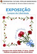Cooperativa Cultural Popular Barreirense – BARREIRO Exposição de lenços dedicados ao 25 de Abril «Lenços da Liberdade»