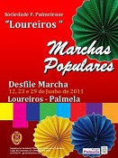 Marcha Popular da Sociedade Filarmónica Palmelense "Loureiros" Vai desfilar em Palmela nos dias 12, 23 e 29 de Junho
