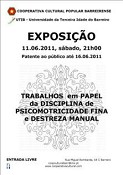 Exposição no Barreiro Trabalhos em Papel da Disciplina de Psicomotricidade Fina e Destreza Manual