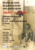 Núcleo de Grândola da AJA Associação José Afonso Setúbal Promove sessão sobre «50 ANOS DO INICIO DA GUERRA COLONIAL»