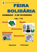 BARREIRO - FEIRA SOLIDÁRIA NA SFAL Apoiar os artesãos e promover uma vida mais solidária . Domingo dia 3 de Fevereiro
