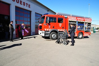 Novo Veículo Urbano de Combate a Incêndios dos Bombeiros Sul e Sueste - Barreiro Batizado com o nome de Marius França Pereira