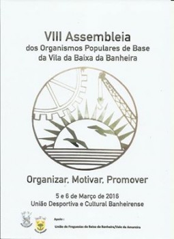 Moita - Assembleia dos Organismos Populares de Base da Vila da Baixa da Banheira Contributos para valorosas iniciativas e de várias obras de relevo na vila