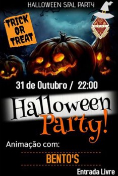 Barreiro - HALLOWEEN é na SFAL! Uma grande noite a partir das 22H00 animadas com Bento´s-