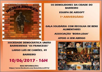«Os Demolidores da Cidade do Barreiro» Comemoram 1º aniversário