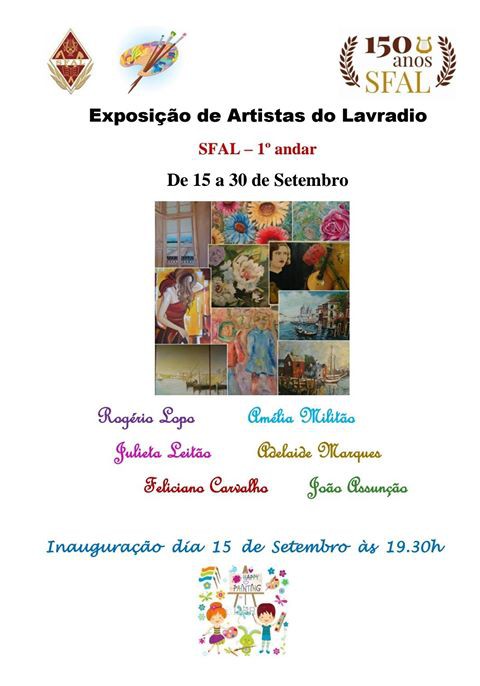 Barreiro – Exposição de Artistas do Lavradio Patente ao público de 15 a 30 de Setembro