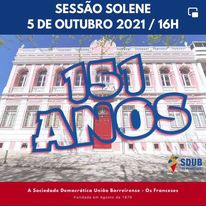 SDUB «Os Franceses» - Barreiro Sessão Solene Evocativa do 151º aniversário